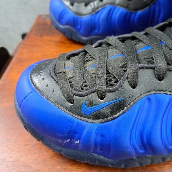 NIKE AIR FOAMPOSITE PRO USED SIZE 8.5 HYPER COBALT BLACK 624041 403 MEN - Picture 11 of 12